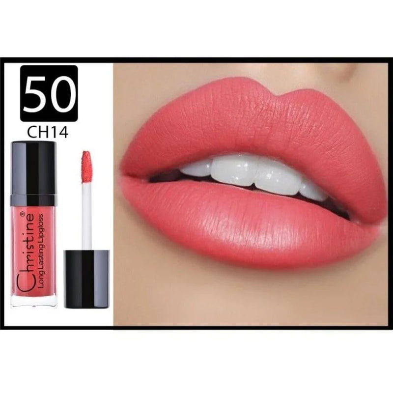 Christine Liquid Matte Lipstick W50 6.8g Long-Lasting Moisturizing