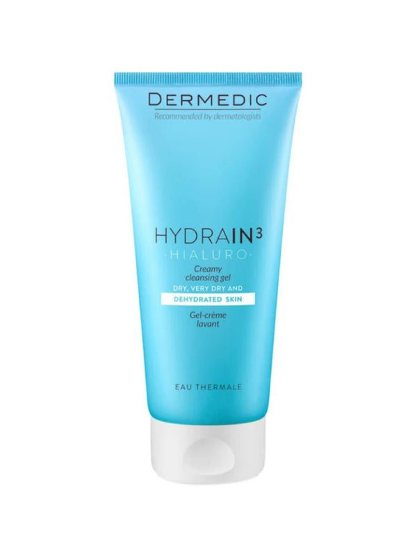 Dermedic Hydrain3 Hialuro Cleansing Gel Cream for Dry Skin - 200ml