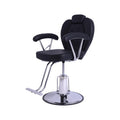 Salon System A8221B Black Women's Haircut Chair with Hydraulic Lift