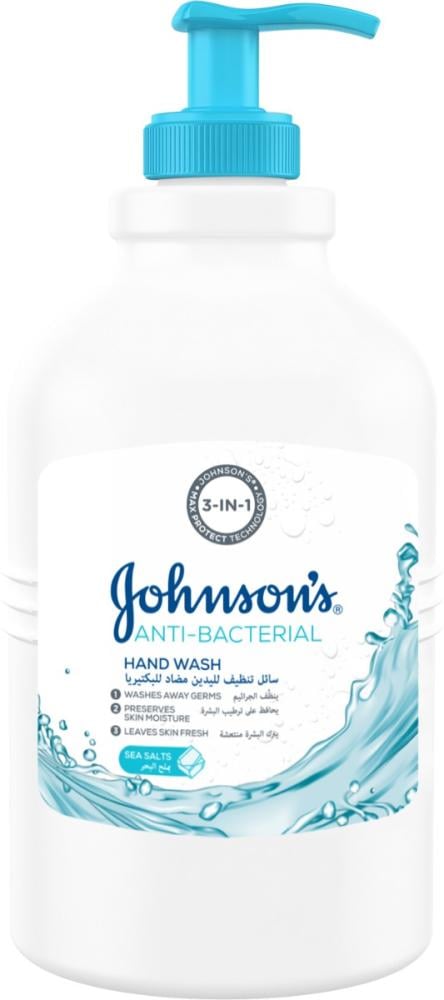 Antibacterial Sea Salt Hand Wash Moisturising Formula Johnson 300ml