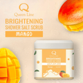 Queenline Mango Foaming Salt Scrub Exfoliating Body and Face 600ml
