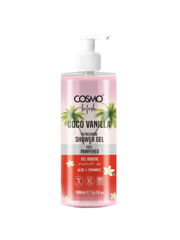 Buy Shower Gel Refreshing Cocoa Vanilla Cosmo 1000ml
