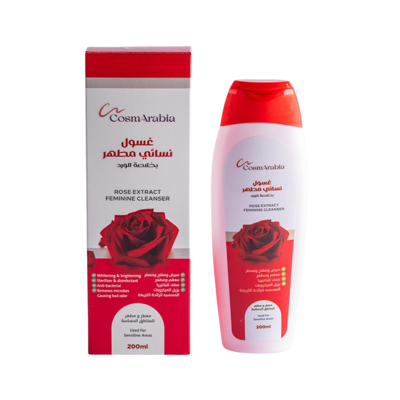 Intimate Wash Rose Extract Gentle Cleansing Refreshing CosmArabia 200ml