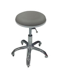 Salon System Iron Donut Waiter Chair - Grey - Hydraulic Height Adjustable