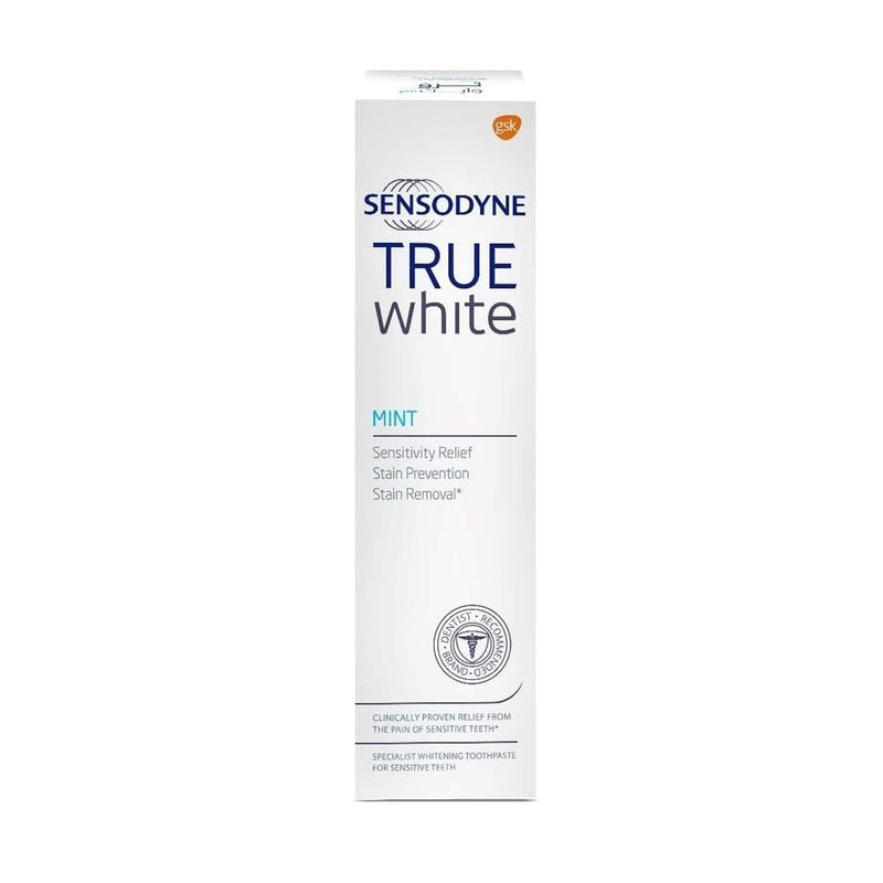 Sensodyne True White Toothpaste Mint Sensitivity Relief Whitening 75ml