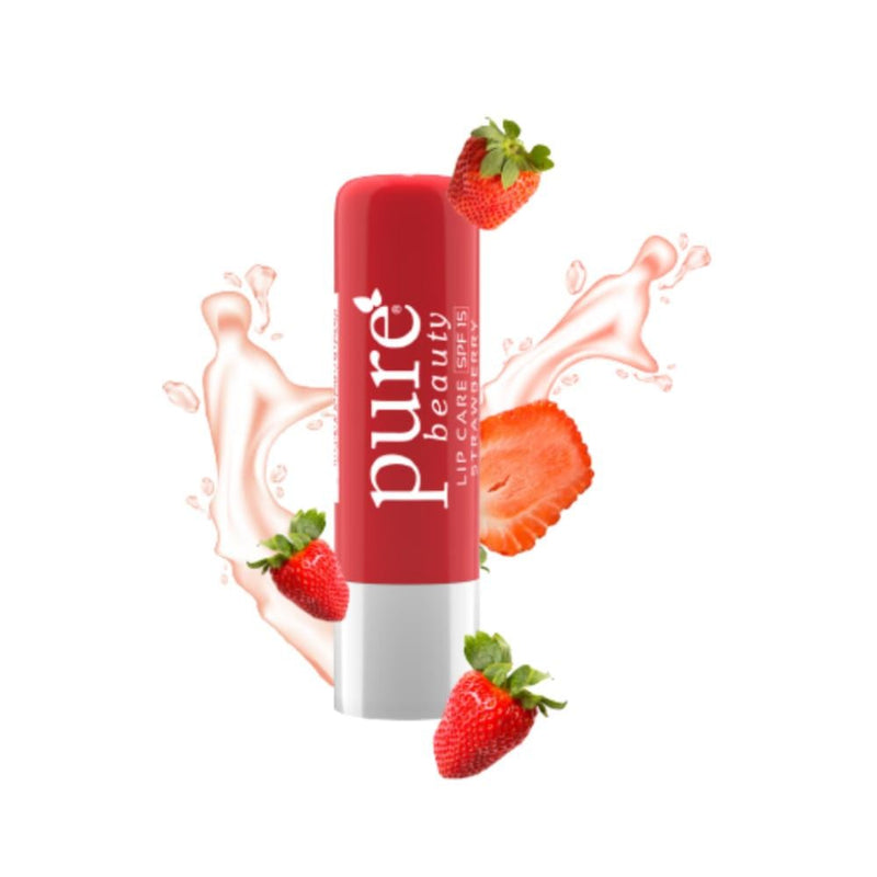 Best Lip Balm For Daily Use Strawberry Flavored Hydration Pure Beauty 4.2g