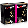Ultra Natural Night Sanitary Pads Absorbent Feminine Care Kotex 14 Pcs