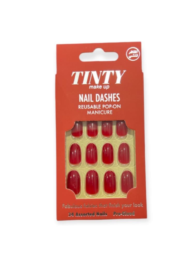 Press-On Adhesive Nails Natural Look Model MS3 Tinty 24 Pieces