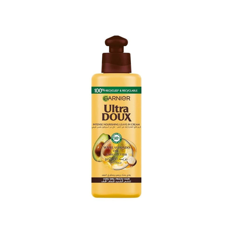 Leave In Hair Cream for Frizzy Hair Avocado Oil Shea Butter Garnier 200ml