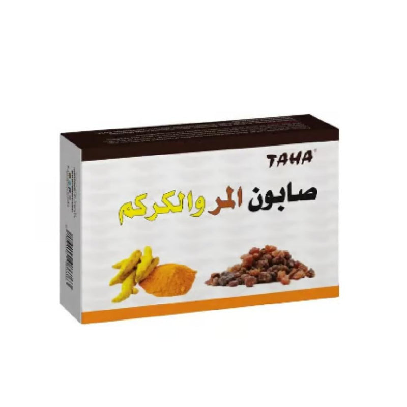 Turmeric Face Soap Myrrh Extract Brightening Cleansing Bar Taha 125g