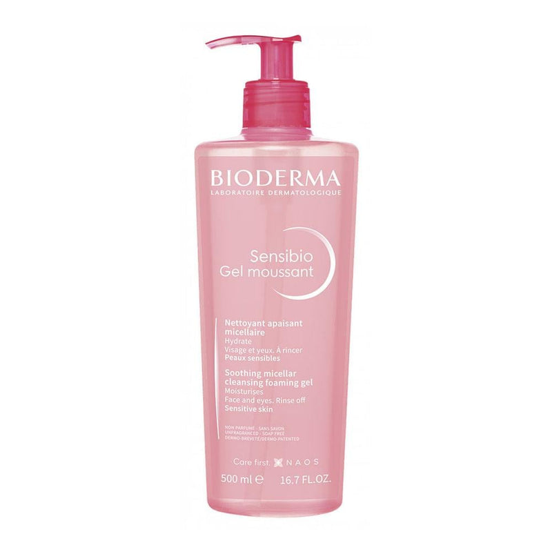 Foaming Gel Cleanser Gentle Soothing Micellar Bioderma Sensibio 500ml