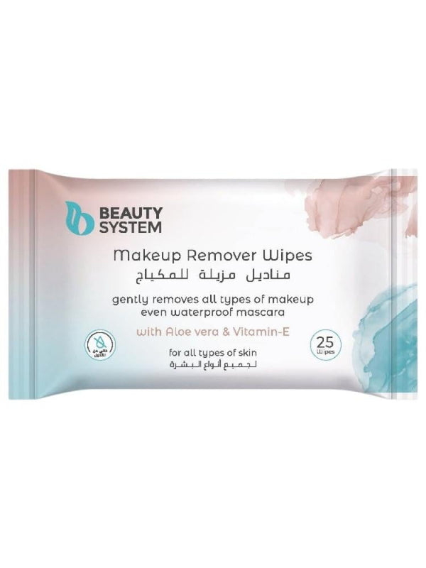 Top Rated Makeup Remover Wipes Gentle Aloe Vera & Vitamin E Beauty System 25 Wipes