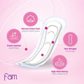 Best Sanitary Pads for 10 Year Olds Wingless Cotton Soft Fam 40 Pads