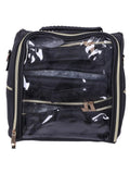 Salon System Clear Front Cosmetic Travel Bag - 29cm x 28cm x 18cm
