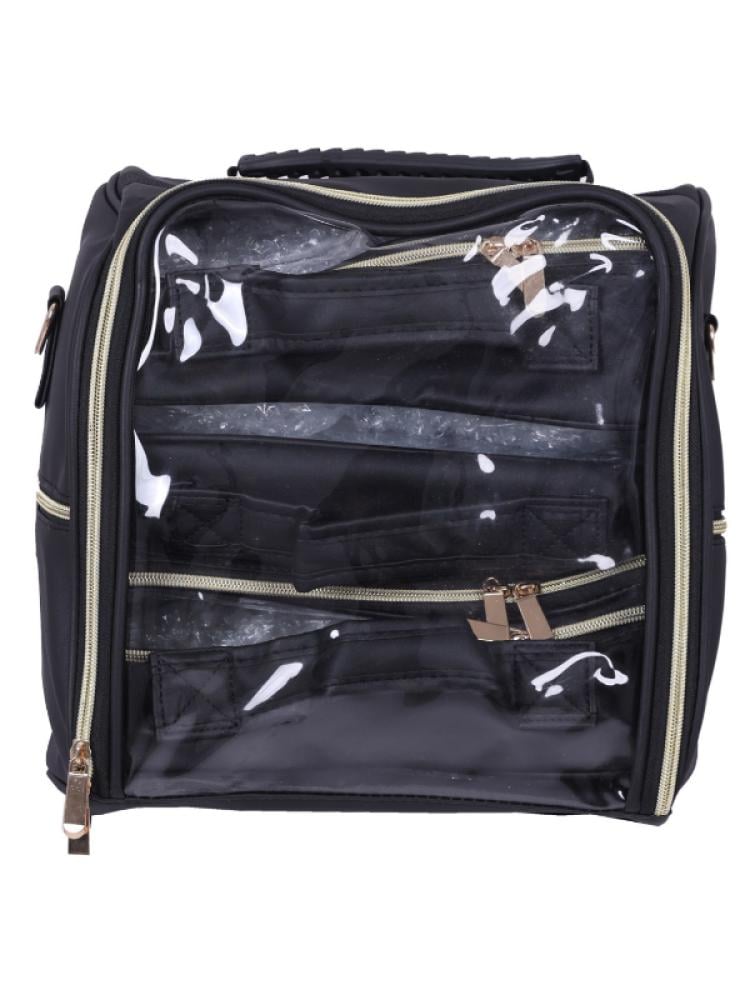 Salon System Clear Front Cosmetic Travel Bag - 29cm x 28cm x 18cm