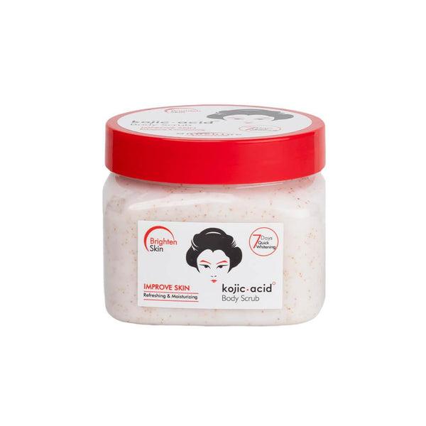 Body Scrub for Dark Spots Kojic Acid Brightening Sunshine Naturals 500g