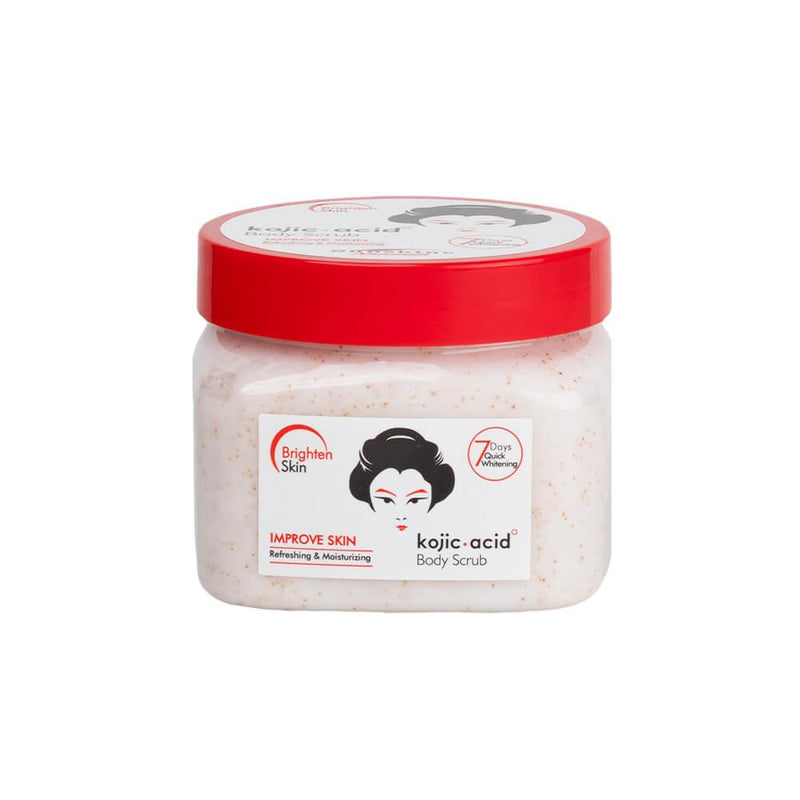 Body Scrub for Dark Spots Kojic Acid Brightening Sunshine Naturals 500g