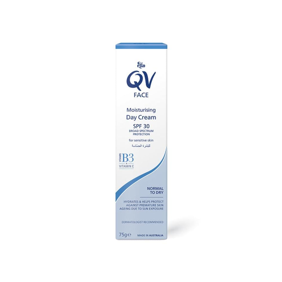 QV Face Moisturizing Day Cream SPF 30 Hydrating Sunscreen 75g
