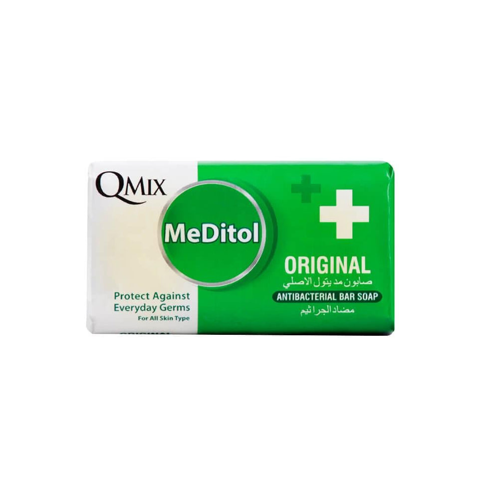 Qmix Meditol Antibacterial Soap for Germ Protection Daily Use 90g