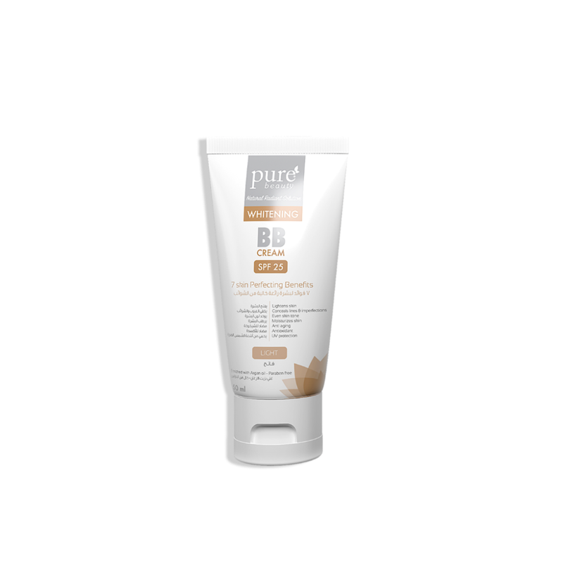BB Cream Light SPF 25 Hydrating Foundation Pure Beauty 50ml