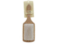 Hair System Large Wooden Hair Brush with Soft Detangling Heads