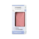 Titania Pumice Sponge for Hands Feet Exfoliation Lightweight Ergonomic Design 1 unit