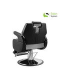 Salon System Men's Barber Chair Land Cruiser Black Striped - Model 2025