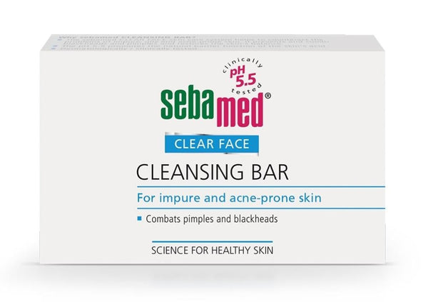 Clear Skin Cleansing Bar Oily Combination Skin Sebamed 100g