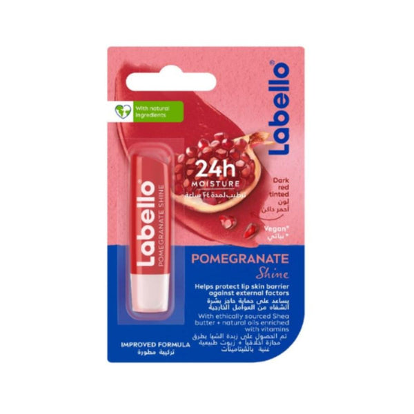 Labello Pomegranate Lip Balm 24-Hour Moisture Natural Oils 4.8g