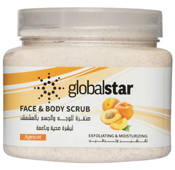 Body Shop Face Scrub Apricot Exfoliating Glow Global Star 500ml
