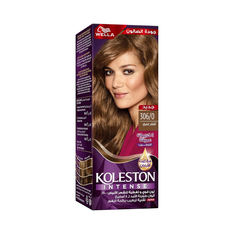 Wella Koleston Hair Dye 306/0 Dark Blonde 110ml Gray Coverage