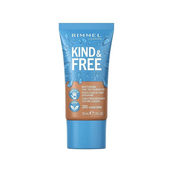 Skin Tint Foundation 201 Classic Beige Lightweight Hydrating Rimmel London 30ml