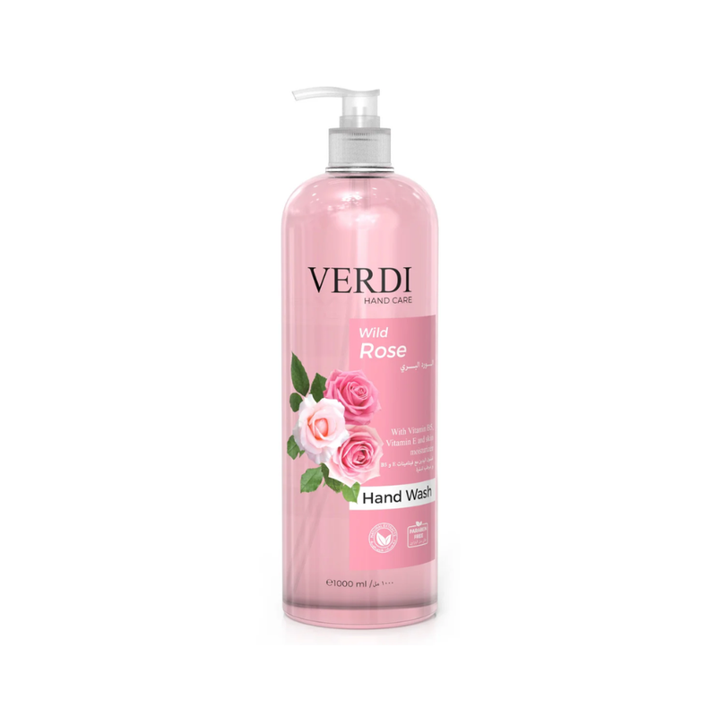 Verdi Wild Rose Hand Wash Liquid Soap Moisturizing 1000ml
