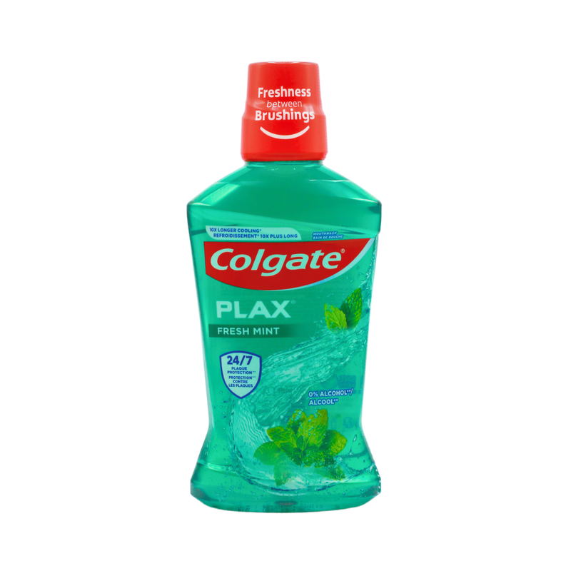 Colgate Green Mint Alcohol-Free Mouthwash for Fresh Breath, 500ml