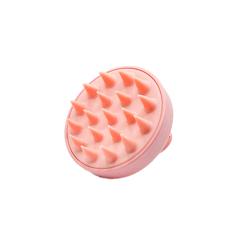 Mella Pink Silicone Scalp Cleansing Brush and Shampoo Massager