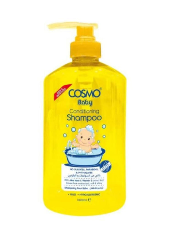 Cosmo Gentle Baby Shampoo - Sulfate-Free, Paraben-Free - 1000 ml
