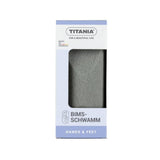 Titania Pumice Sponge for Hands Feet Exfoliation Lightweight Ergonomic Design 1 unit