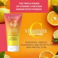 Eveline Vitamin C 3x Action Facial Cleansing Gel Exfoliating 150ml