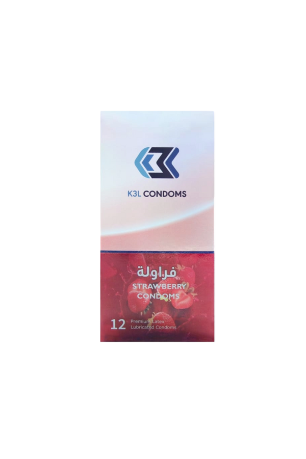 Strawberry Flavored Condoms Fun And Safe Intimacy 12 Pcs K3L