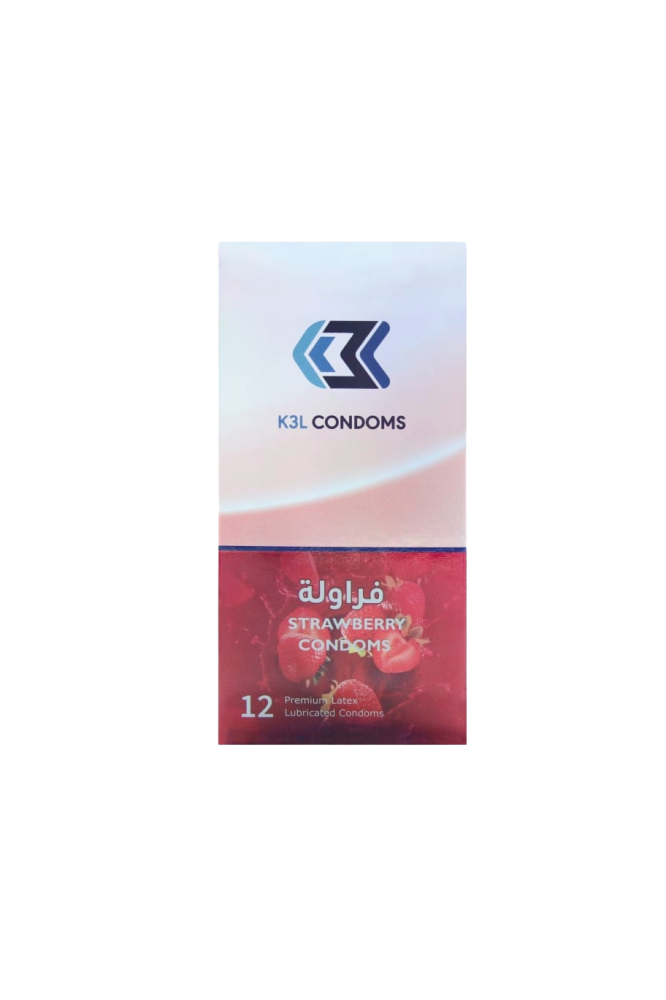 Strawberry Flavored Condoms Fun And Safe Intimacy 12 Pcs K3L