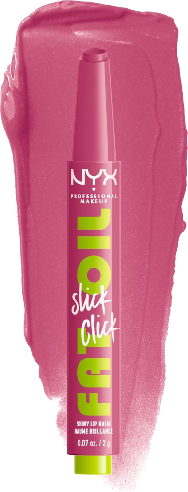 Shiny Raspberry Lip Balm Slick Click Fat Oil Nyx Professional 2g