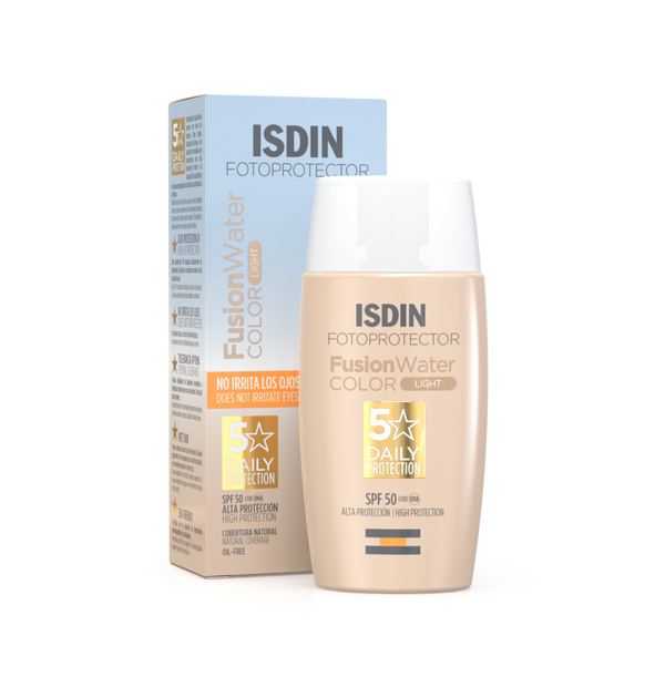 Sunscreen for Face with Color Fusion Water Color Light ISDIN 50ml