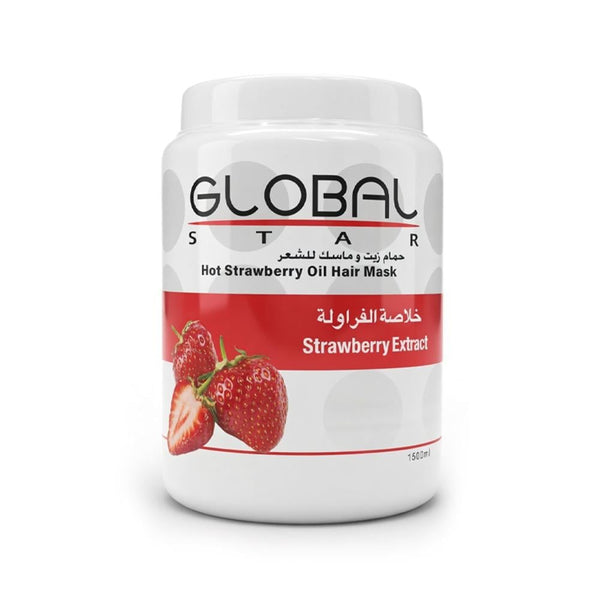 Hair Mask Deep Hydration Strawberry Extract Globalstar 1500ml
