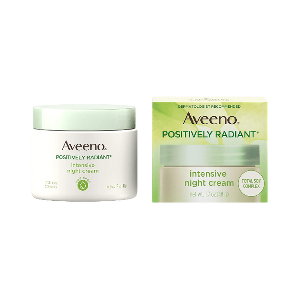 Aveeno Positively Radiant Intensive Night Cream, Hydrating, 48g