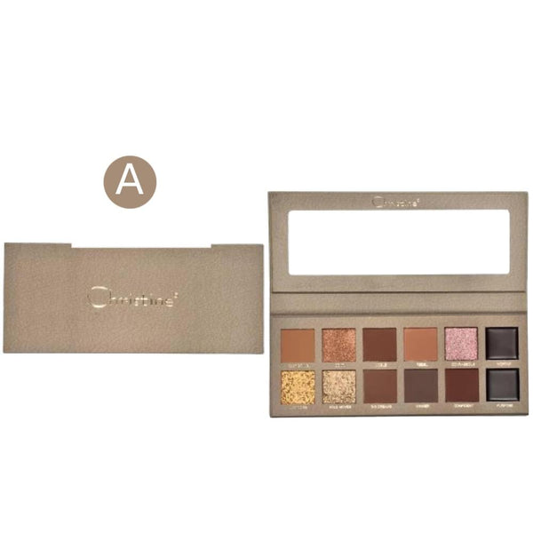 Buy Eyeshadow Palette Online 12 Colours Natural Silky Texture Christine 12g