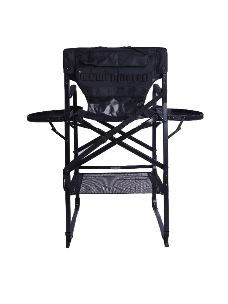 Salon System Makeup Artist Chair - Model BMYB | Black | Aluminum Frame