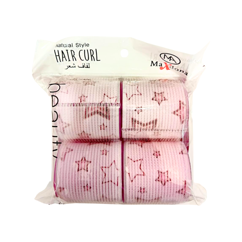 Maxdona Large Hair Rollers, 60mm Diameter for Wide Curls and Waves, Model BC0760