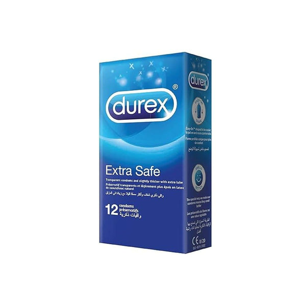 Best Durex Condoms Extra Safe Thick Latex 12 Pieces