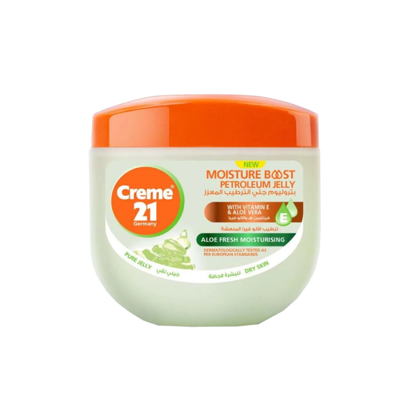 Cream 21 Moisturizing Cream with Petroleum Jelly, Vitamin E & Aloe Vera, 300ml