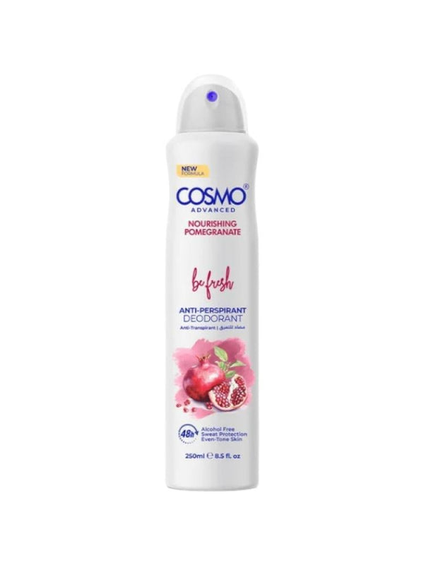 Cosmo Be Fresh Antiperspirant Spray Pomegranate 250ml